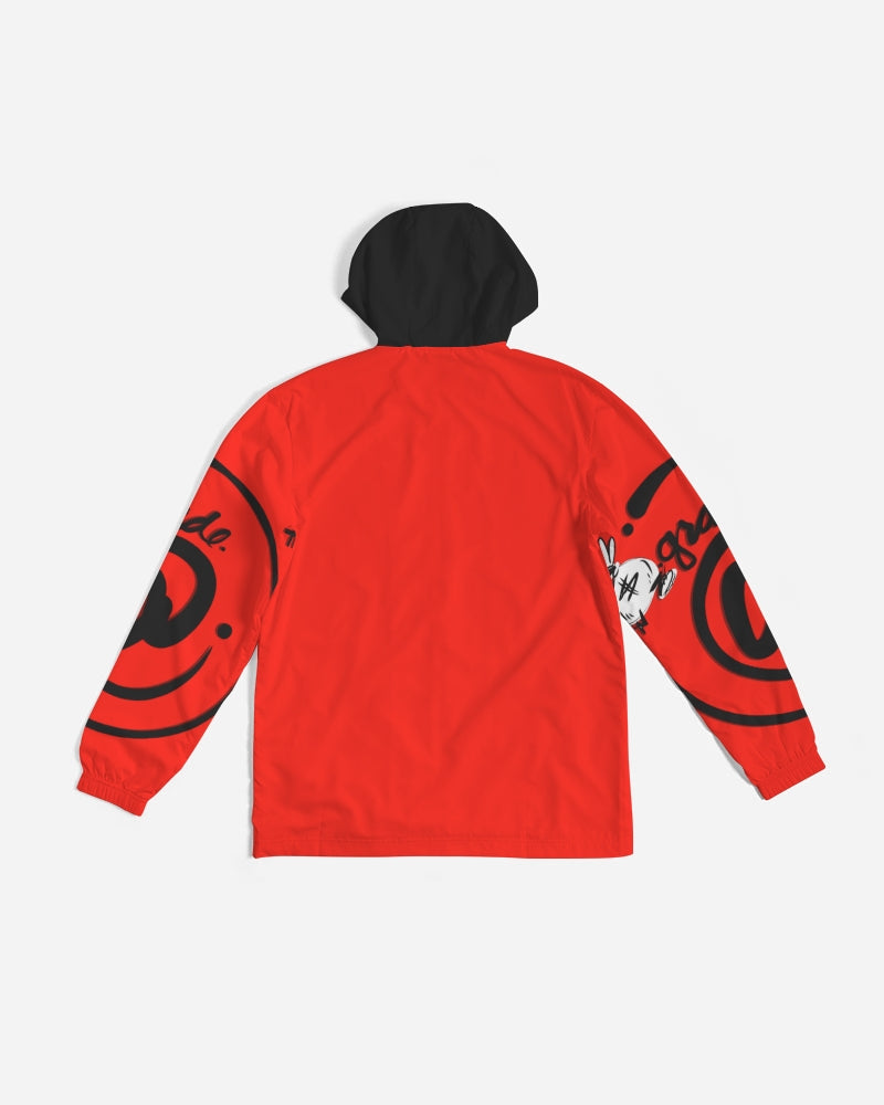 Red & Black Men's Windbreaker